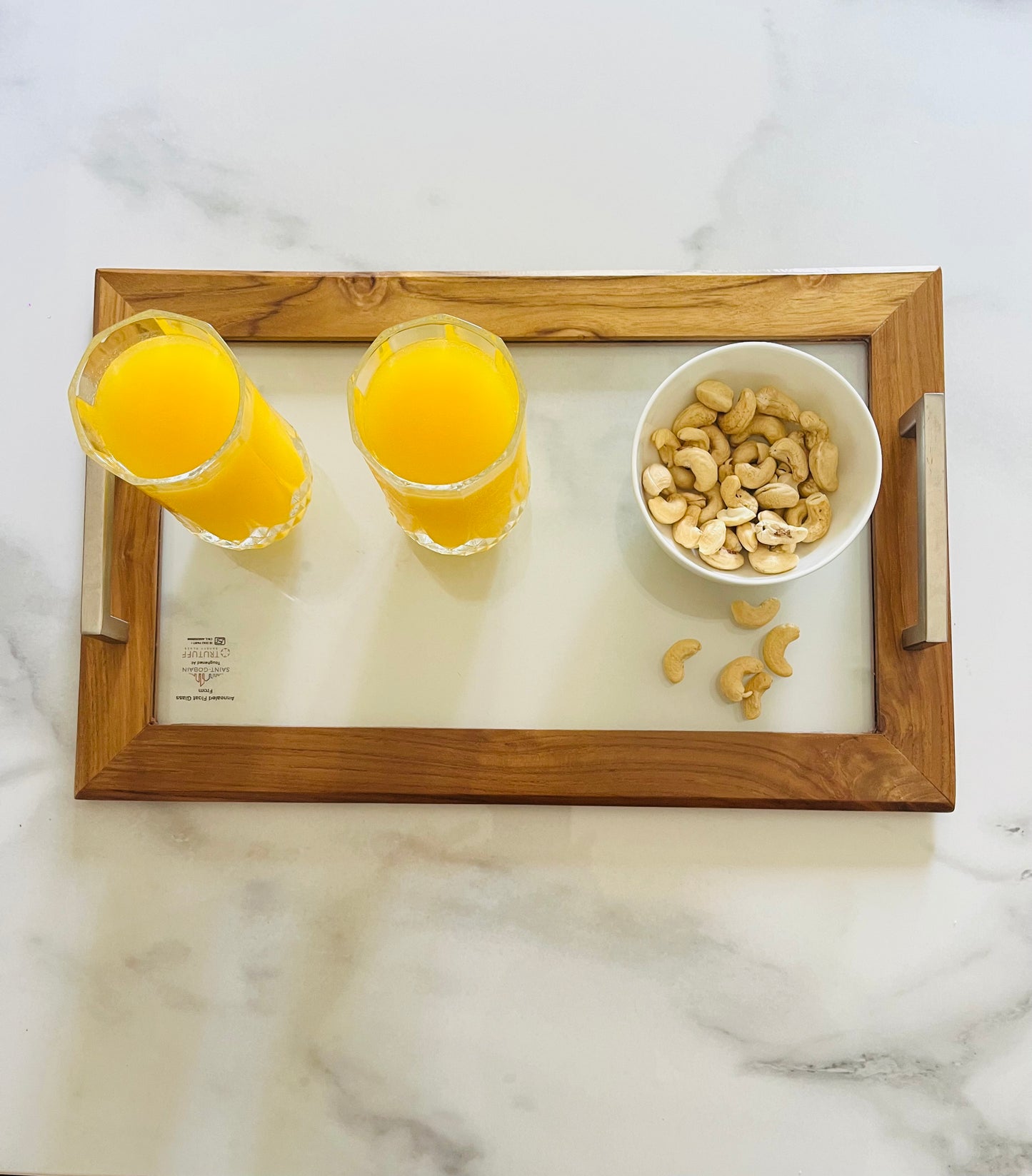 Wooden Glass Tray Rectangle